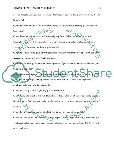 Life Span and Human Growth Development