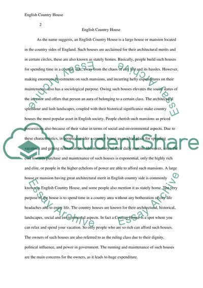 English Country House