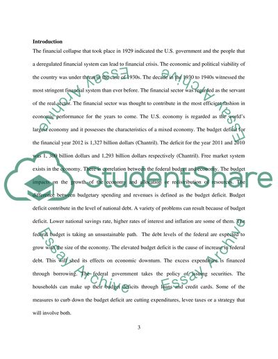 Financial Crises into the United States