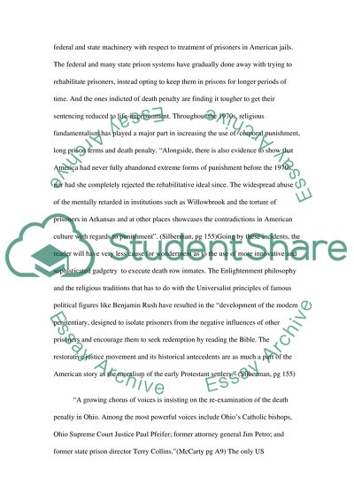 The culture of punishment in America. Deathpenalty