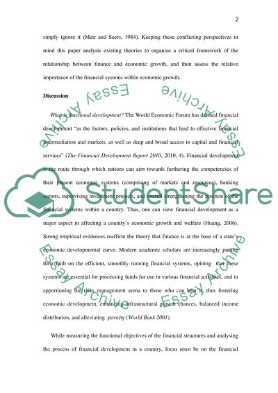 A Functional Approach to Studying Finance-Growth Nexus