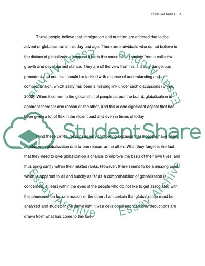 Examining Alternatives to Globalization