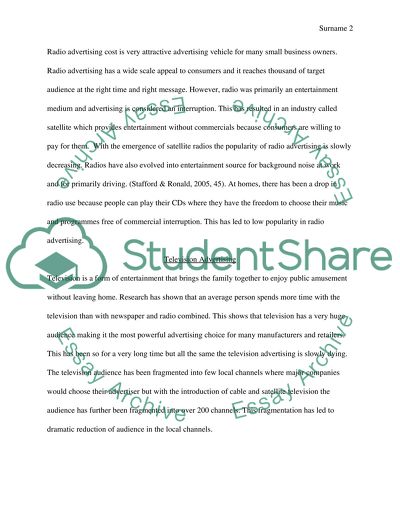 Nature of Advertising from Traditional Print to Interactive and Web Based