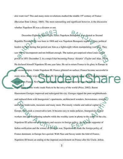 Louis Napoleon Bonaparte, the Dictator