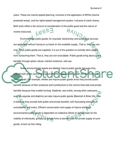 THE ECONOMICS OF OCEAN RESOURCES