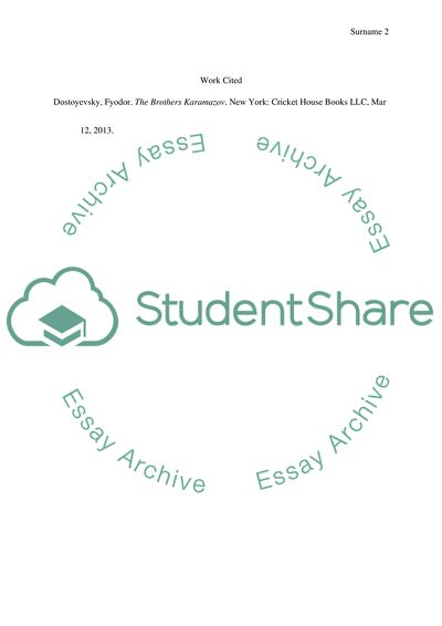 The Brothers Karamazov theme of God