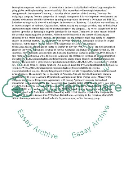 Samsungs Prospects to Enter New Markets