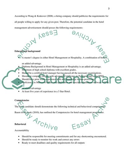 Recruitment - Reali Hotel