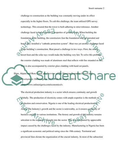 Economic Issues for a Country in Africa