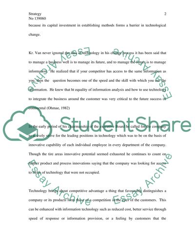 Busines Strategies of Dr. Von Gronberg