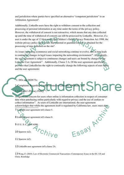 Linkedin Understanding a Statement of Rights and Responsibilities