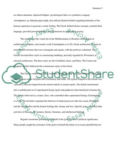 Classical Greek Period and the Medieval Culture