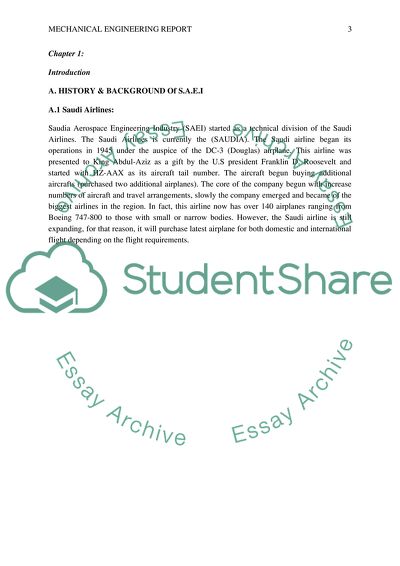 Mechanical Engineering Report