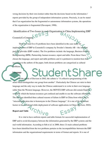 Disparate Information Systems