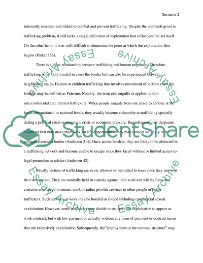 Definition Problem of Child Trafficking