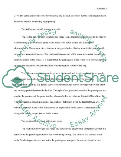 Video Analysis Paper