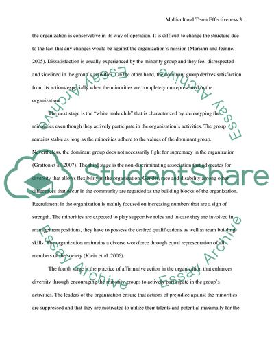 Multicultural Team Effectiveness