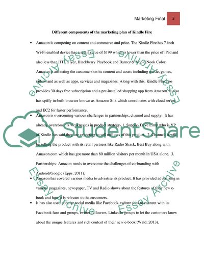 Kindle Fire Marketing Plan Analysis