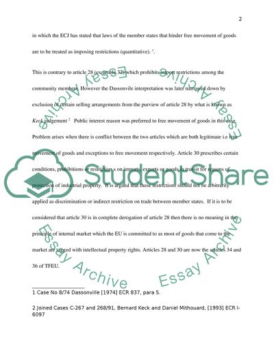 Rights of the IP Holders and Buyers Trading in the EU