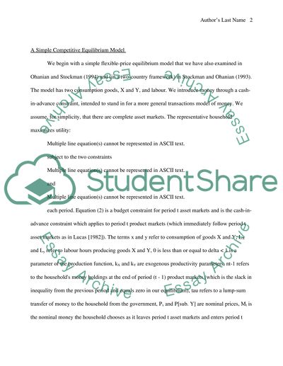 Macroeconomics. Unexpected changes in the money supply