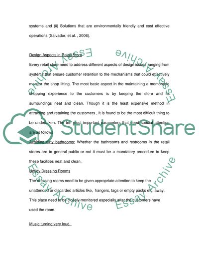 Retail Inter-Disciplinary Design