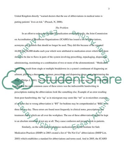 Medical Terminology Research Assignment