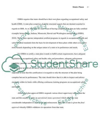 A State OSHA Program