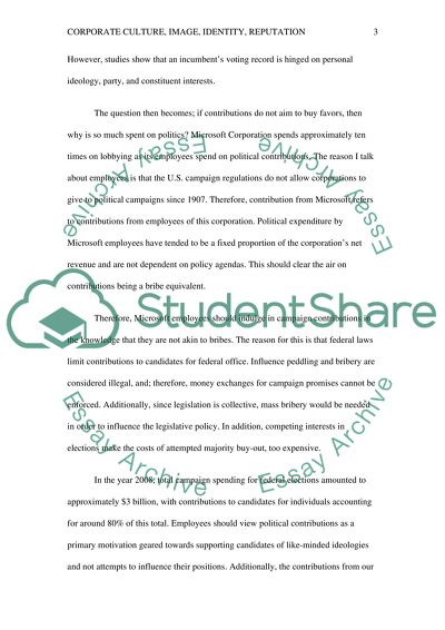 Briefing paper: Corporate Culture, Image, Identity, Reputation