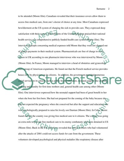 Sicko by Michael Moore