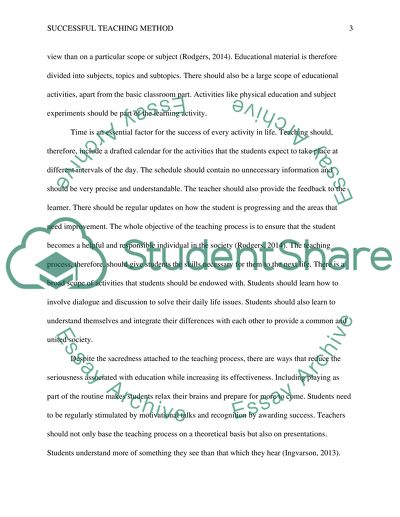 essay writing teaching method