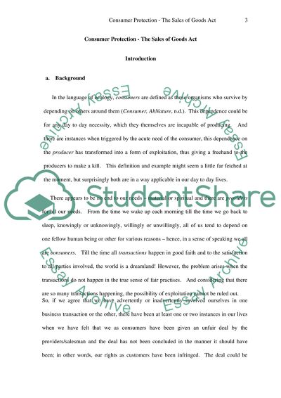 Legal Issues in Consumer Protection