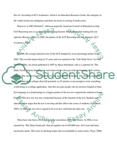 Analysis of the exam for admission to higher education institutions