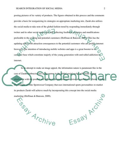 Search Integration of Social Media