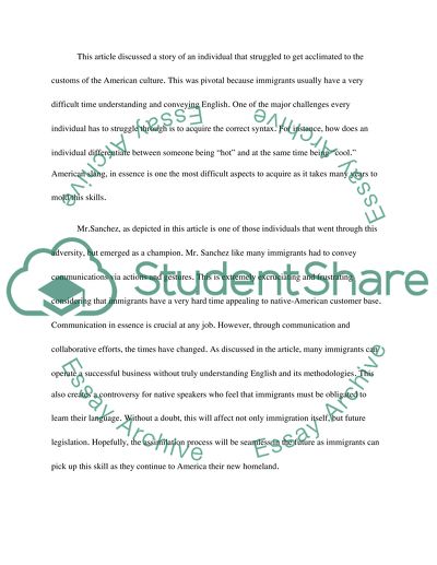 English and immigrant