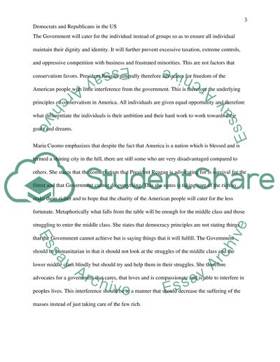 A study of the conservatives and the democrats