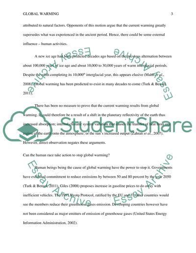 Environmental Issue: Global Warming