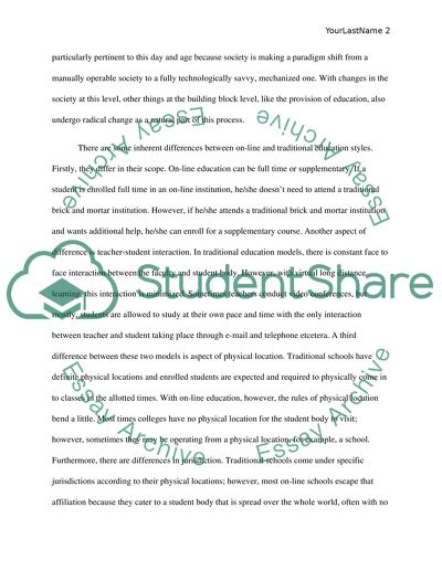 Earning degrees on-line vs. through traditional brick-and-mortar education