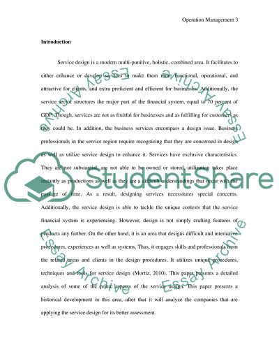 Operation manegement (term paper)