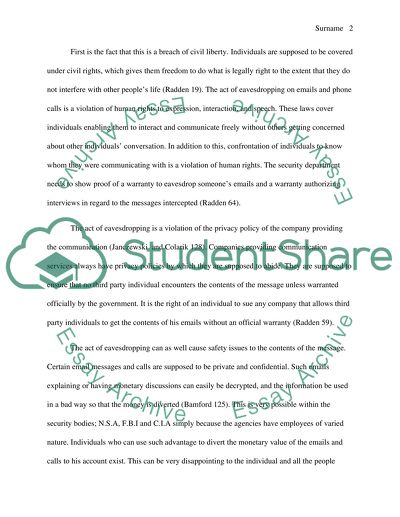 NSA, CIA, and FBI Eavesdropping on Domestic Phone Calls or Intercept Emails