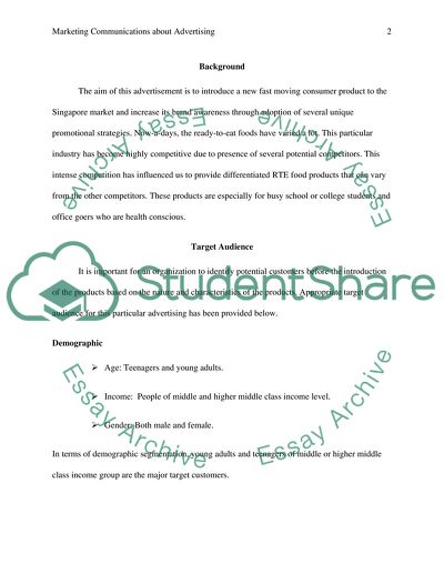 Marketing Communications about advertising