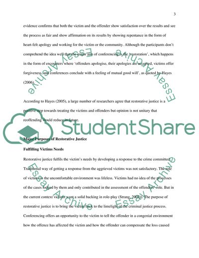Australian Criminal Justice System - Negative Impact of Restorative Justice Conferences