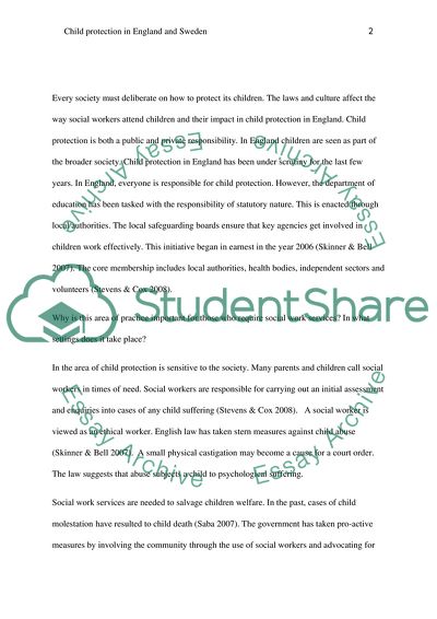 Child Protection in England and Sweden