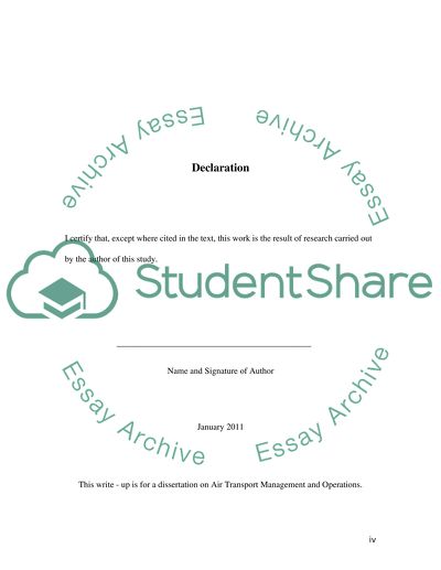 Air Transport Management and Operations