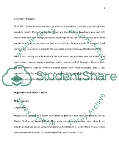 UK Bus Industry Marketing Analysis