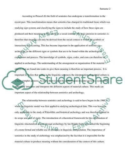 Semiotics and Archeology