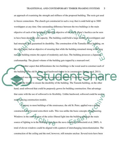 Traditional and contemporary buildings