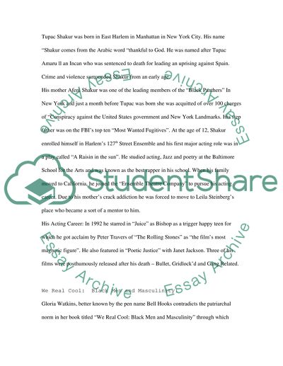 Tupac Shakur case study