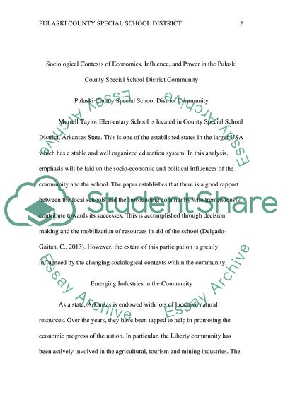 Analyze the Sociological Contexts of Economics, Influence, and Power