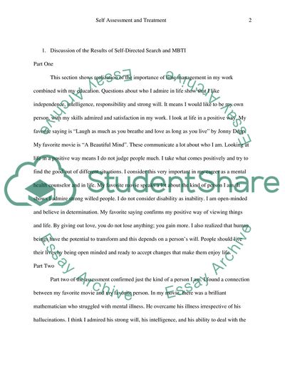 The Self-Directed Search and MBTI