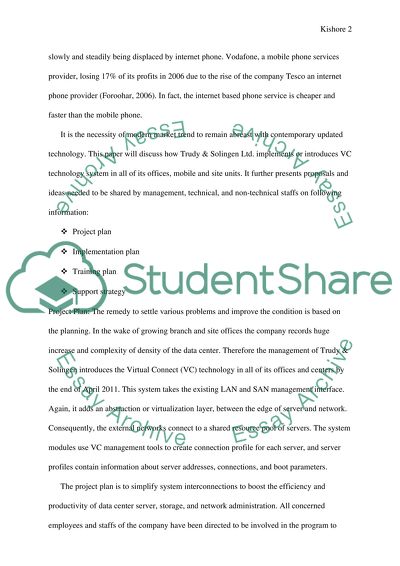 Technology Implementation Paper